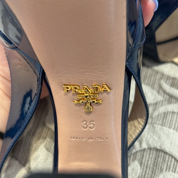 Prada Rounded Heal Slingbacks - Picture 5 of 6